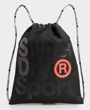 Superdry Drawstring Férfi Táska Fekete | VMHTW3749